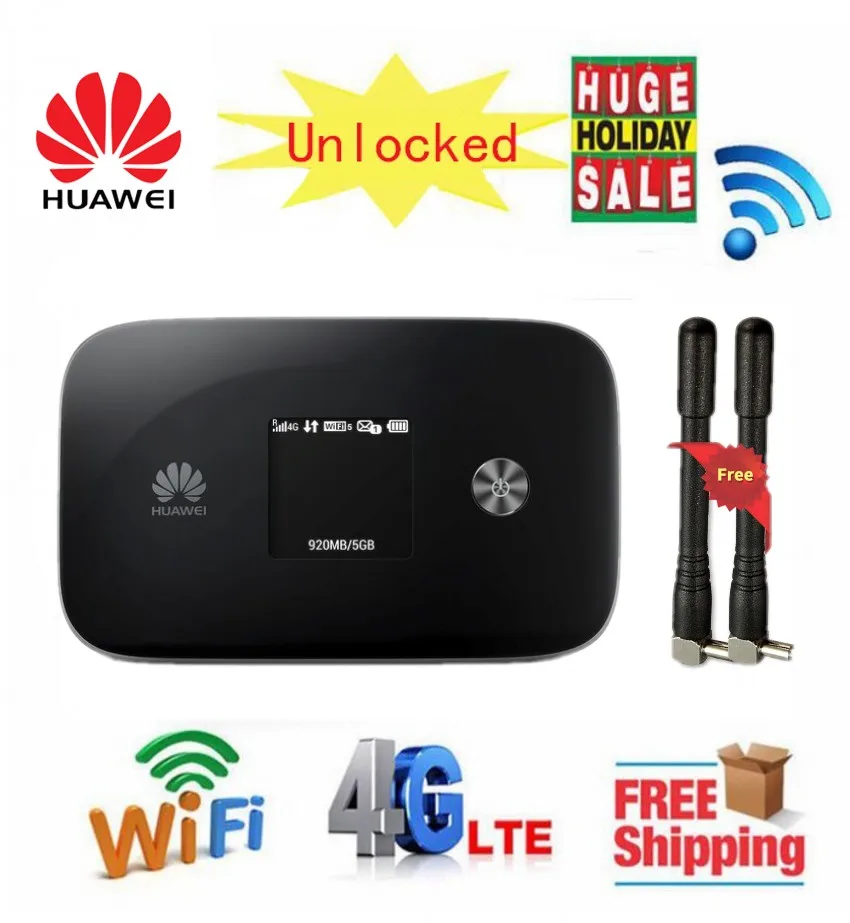 

Разблокированный Мобильный Wi-Fi роутер Huawei E5786s-62a с антенной 2 шт. 4G 3G LTE FDD 300 Мбит/с Cat6