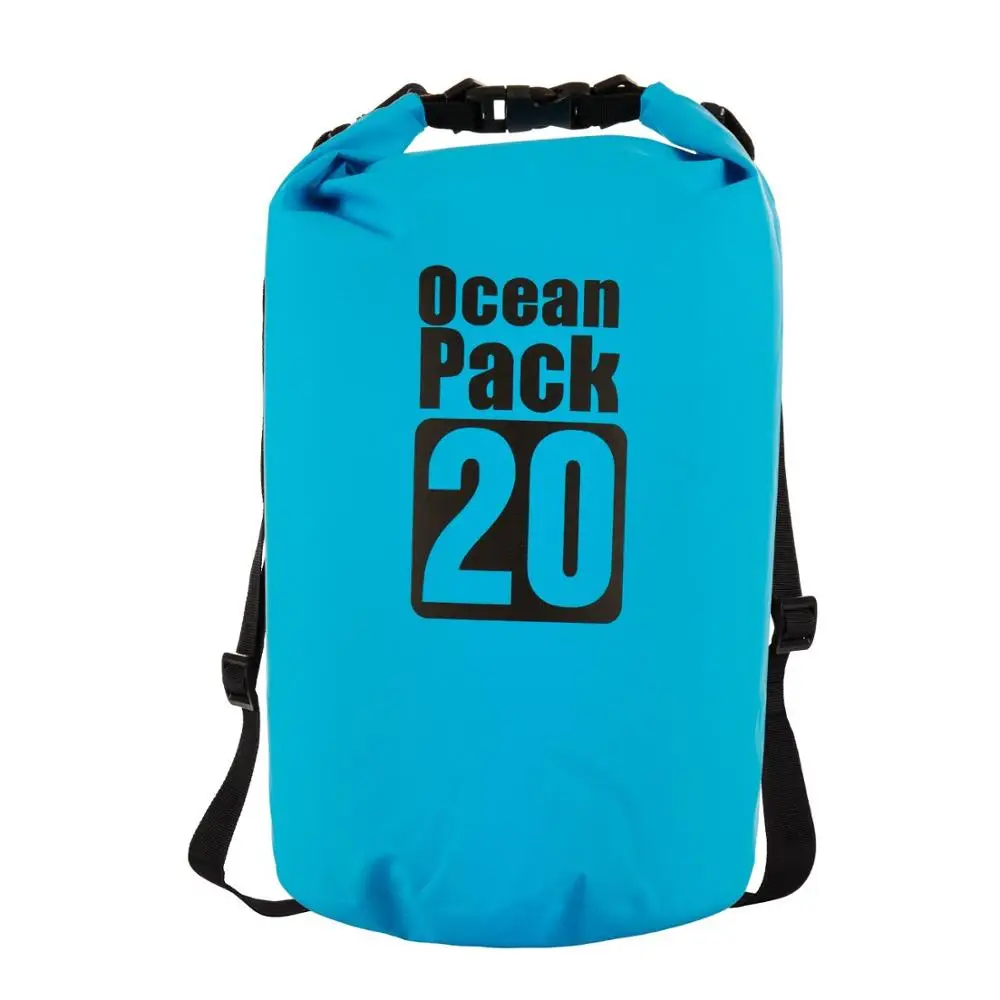 blue 20L 15L 20L 30L водонепроницаемая сумка с плечевым ремнем ПВХ брезент водонепроницаемый рюкзак для наружного кемпинга плавания - Цвет: blue 20L
