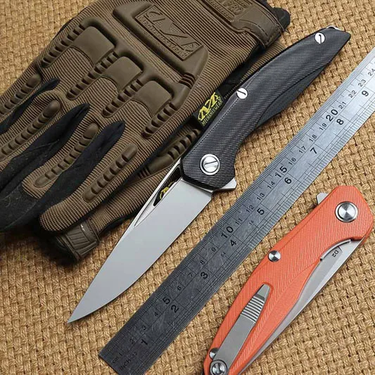 DICORIA Флиппер F111 D2 лезвие Сталь titanium + G10 ручка складной нож Открытый Отдых Охота