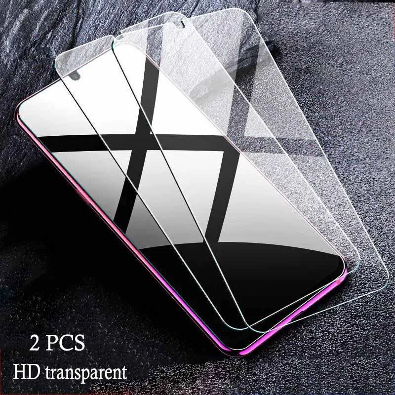 GYKZ2pcs полноэкранное закаленное стекло для huawei P30 lite P30 анти Blu-Ray полное покрытие Защитная стеклянная пленка для Huaiwe P30 lite - Цвет: HD transparent 2pcs