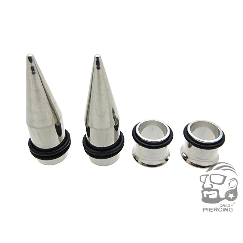 2 шт. конические Серьги растяжки из нержавеющей стали 316L|ear taper|ear tunnel plugtunnel plug |