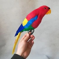 foam feathers artificial bird large 45cm colourful red feathers parrot model toyhome garden decoration gift w0852