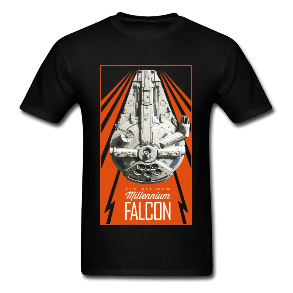 Star Wars All New Millennium Falcon 2018 крутая мужская футболка Летняя одежда для фитнеса черные