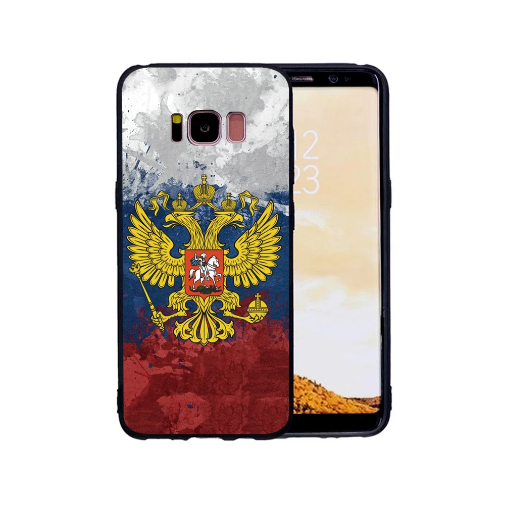 Чехол для Samsung Galaxy S8 Россия США Флаг Великобритании S9 S9Plus S6 S6E S7 S7E Мягкий