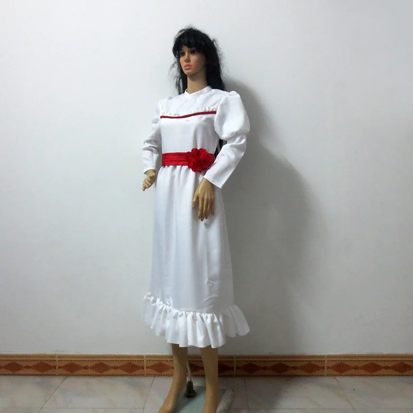 Белое платье с длинным рукавом Annabelle из фильма длинная юбка униформа для