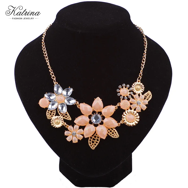 Katrina 2017 new Europe and the United States style Sweet bright bauhinia Temperament joker necklace | Украшения и аксессуары