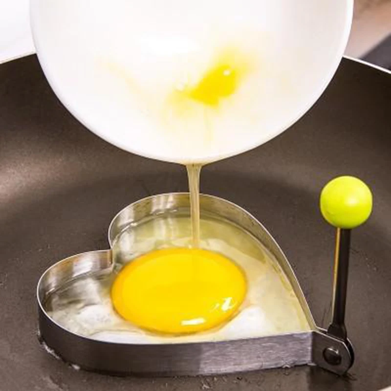 4 шт. Нержавеющая сталь выпечки Кухня аксессуары Fried Egg Плесень посуда