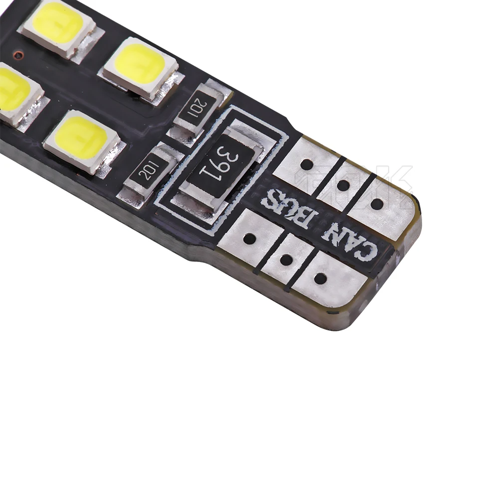 50 шт./лот Canbus T10 8smd 2835 Светодиодный автомобильный светильник W5W t10 LED canbus 194 SMD без