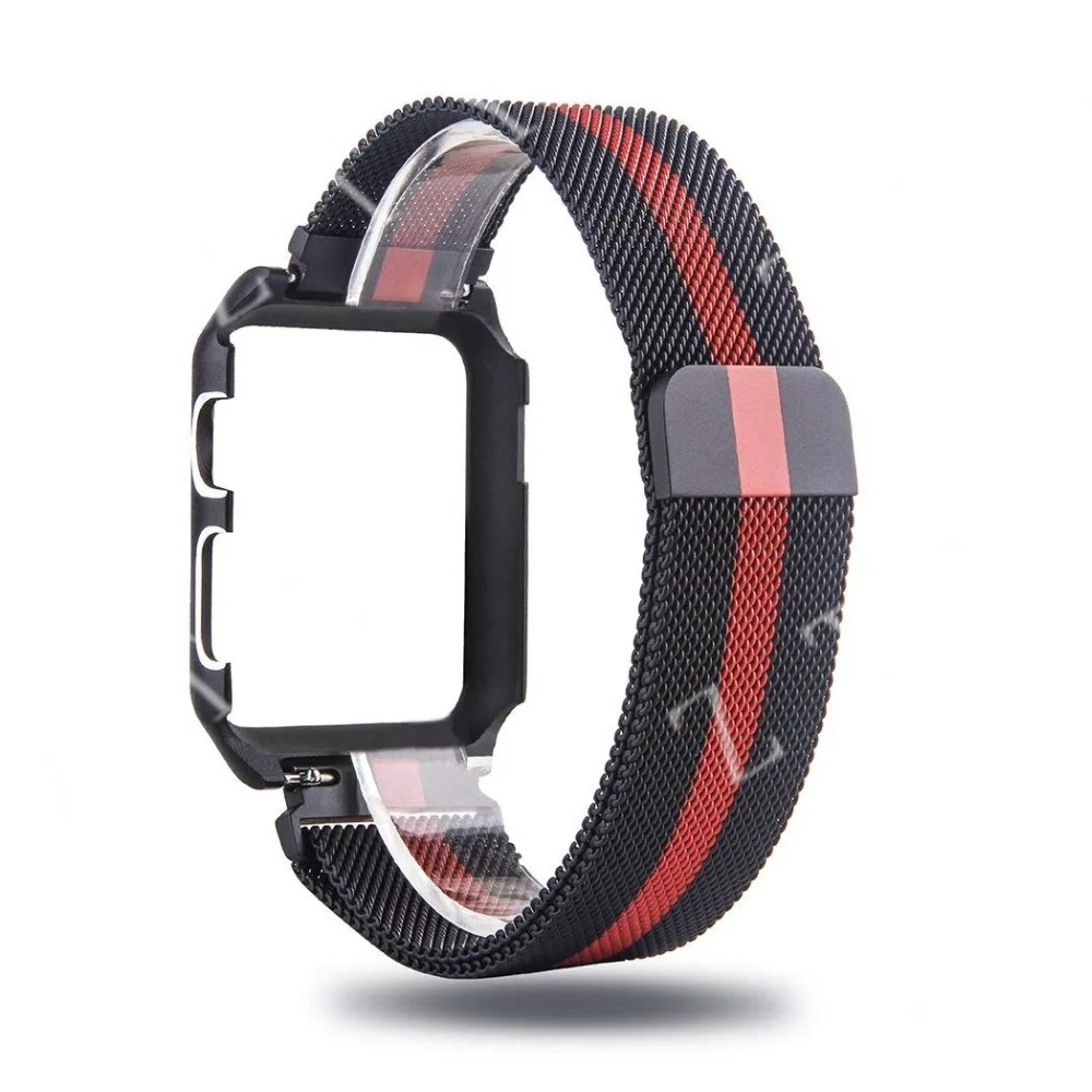 Миланская петля ремешок для часов Apple Watch 42 мм серия 3 2 1 из нержавеющей стали +