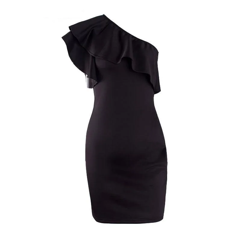 Осеннее винтажное сексуальное женское короткое платье с оборками летнее офисное