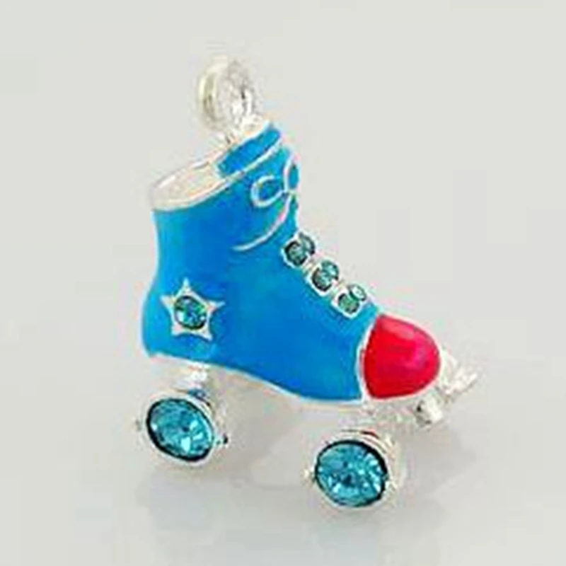 

DOYUBO Lovely Zinc Alloy DIY Skating Shoes Charms For Matching Links Braclets Women's Fashion DIY Charms Accessories C920