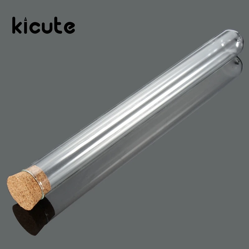 Лабораторная стеклянная пробирка Kicute 50 шт./лот пробковые пробки школьные и