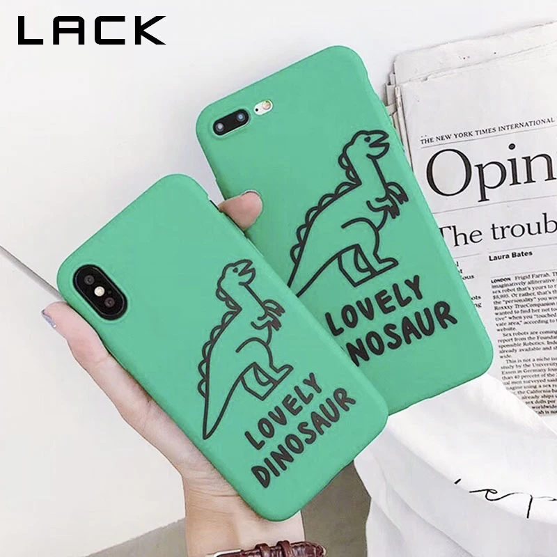 LACK Funny Dinosaur Phone Case For iphone X 6 6S 7 8 Plus Lovely Cartoon Cases Ultra Slim Soft TPU Back Cover |