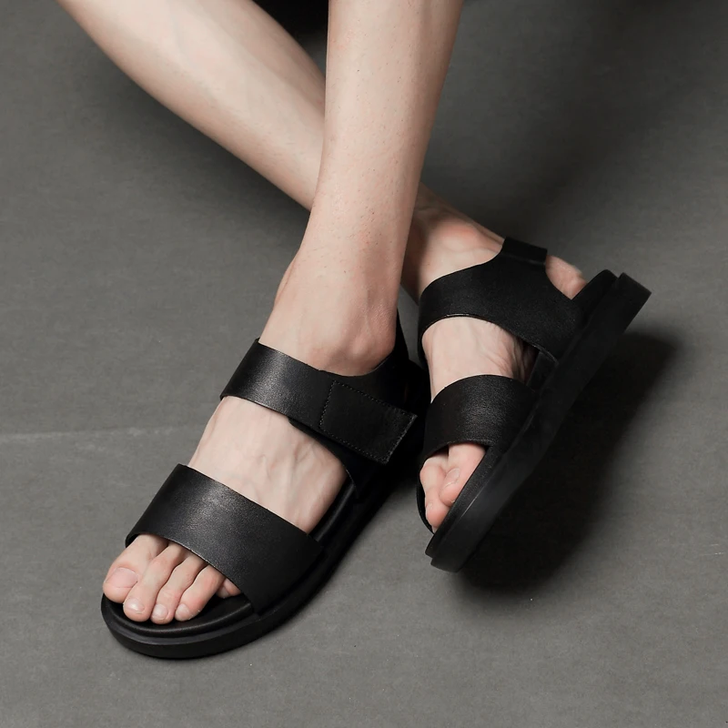 Fotwear/мужские сандалии босоножки из натуральной кожи высокое качество модная