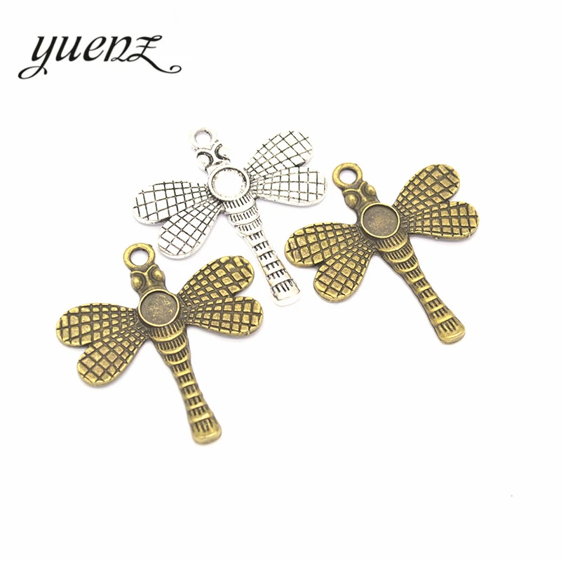 YuenZ 4 шт. Стрекоза шармы античное серебро цвет кулон DIY ювелирные изделия ожерелье