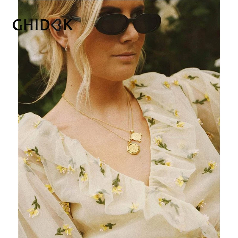 GHIDBK винтажное Золотистое Ожерелье фараона тотемная Подвеска из Стерлингового