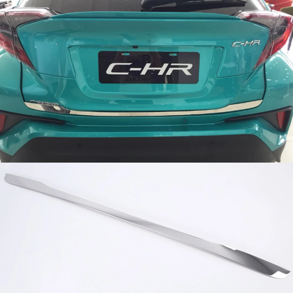 Нержавеющая сталь задний люк дверь багажника молдинг для TOYOTA C HR CHR 2017 2018 2019