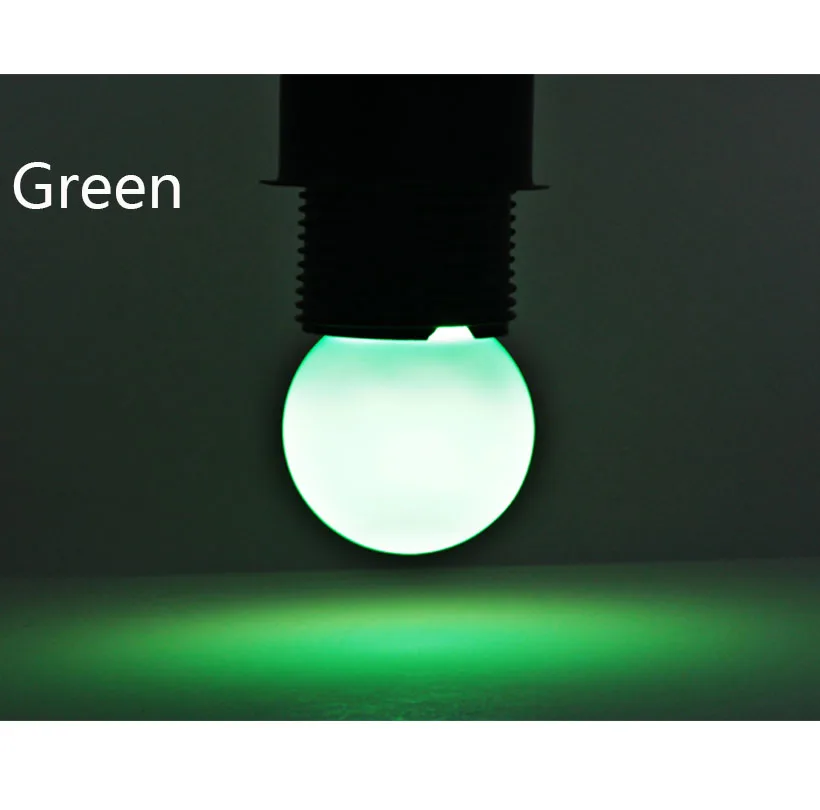 Green 20 шт. E27 B22 ампул rgb светодиодные лампы 220 В bombillas 1 Вт 2835 G45 красочные декоративные лампы Свадебная вечеринка сад фонарик Joneaz - Испускаемый цвет: Green