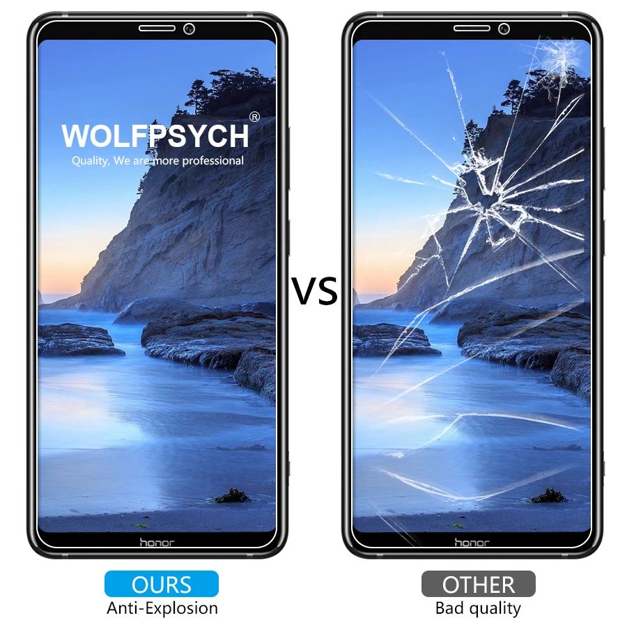WOLFPSYCH 2.5D Закаленное стекло 9h прозрачный защитный плёнки против царапин экран