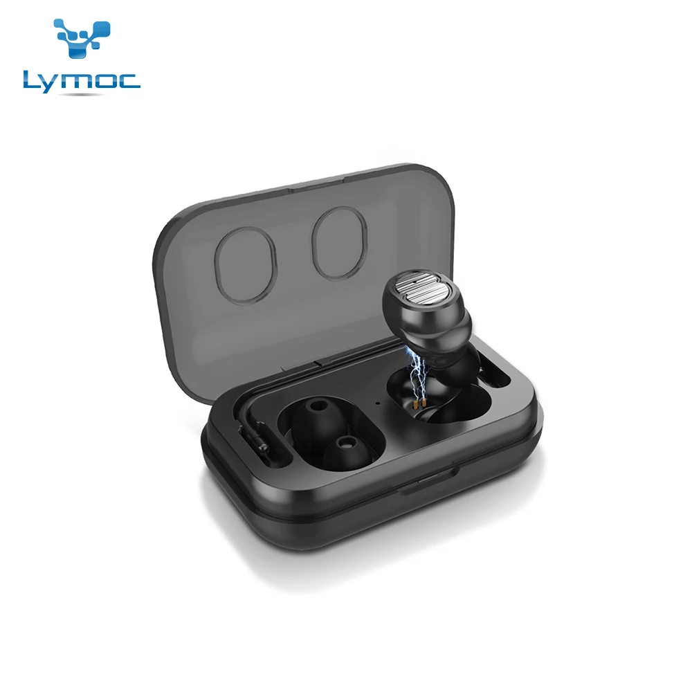 TWS8singleBlack LYMOC TWS8, беспроводные наушники, Bluetooth 5,0, гарнитура, мини наушники, с сенсорным управлением, водонепроницаемые, HD микрофон, гарнитура для телефона - Цвет: TWS8singleBlack