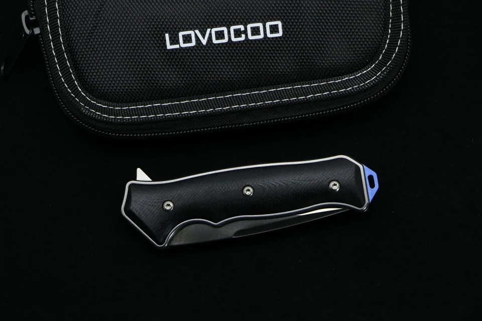 LOVOCOO ST1608 Флиппер складной нож подшипник D2 лезвие G10 стальная ручка Открытый Отдых Охота Карманный Фруктовый Нож EDC инструменты
