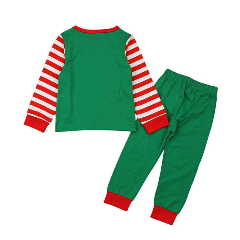 Брендовые пижамные комплекты Rorychen в полоску и с оленями для мальчиков девочек