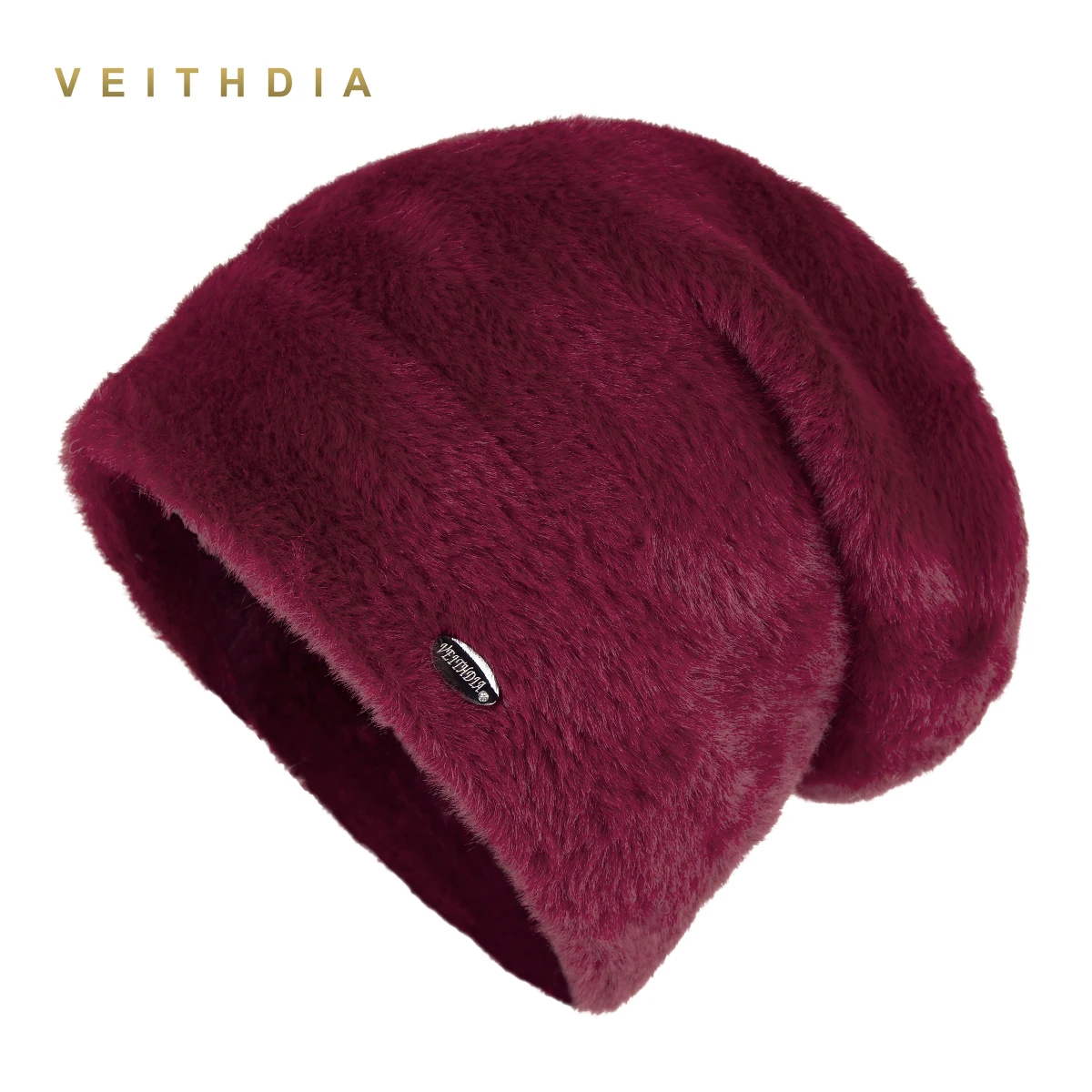 Зимняя шапка из искусственного меха VEITHDIA женская|Женские Skullies и шапочки| |