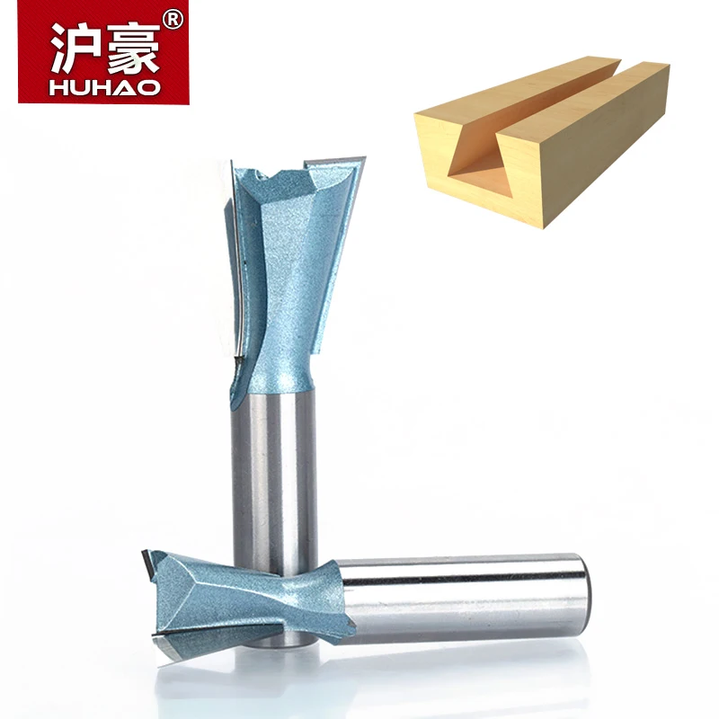 

HUHAO 1pc 1/2" 1/4" Shank Industrial Grade Wood Cutter Dovetail Router Bits For Wood Tungsten Engraving Tool Milling Cutter