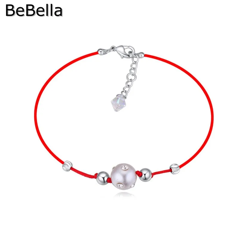 Новый браслет BeBella с искусственным жемчугом изготовленный из австрийских