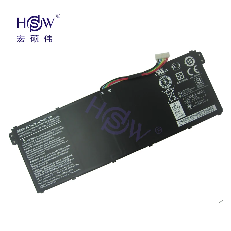 HSW ноутбука Батарея для acer TravelMate AC14B8K B115 M MP батареи Chromebook 13 CB5 311 Батарея|battery for