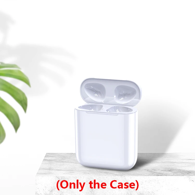 White Беспроводной зарядный чехол для AirPods 450 мАч Qi беспроводной зарядный чехол приемник для Apple гарнитура для AirPods беспроводной чехол - Цвет: White