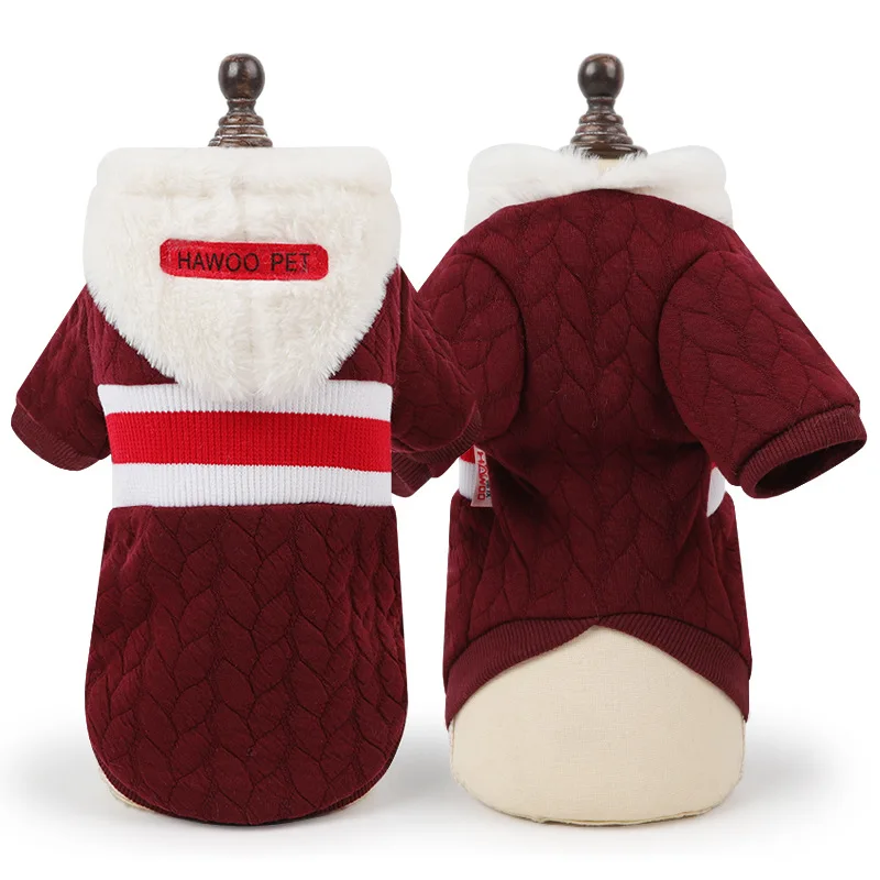 Dog Sweater Knitted Stripe Hoodies Autumn Winter Pet Puppy Clothes for Small Medium Dogs Chihuahua Cat Keep Warm Leisure Apparel |