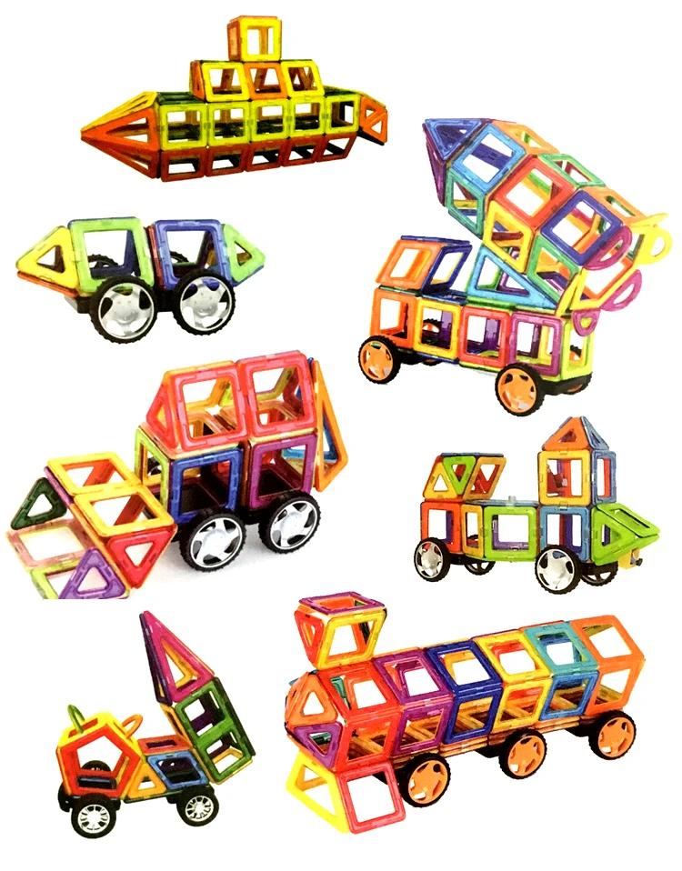 120 шт. Стандартный Размеры Магнитный конструктор здания Конструкторы модель и