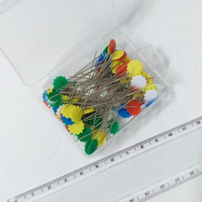 B 100 шт./кор. трусы для девочек с рисунком сливового цветка с pin темного цвета ручная стационарная кнопкой бабочкой галстук-бабочка pin швейные булавки и иглы для изготовления ювелирных изделий, US012 - Цвет: B