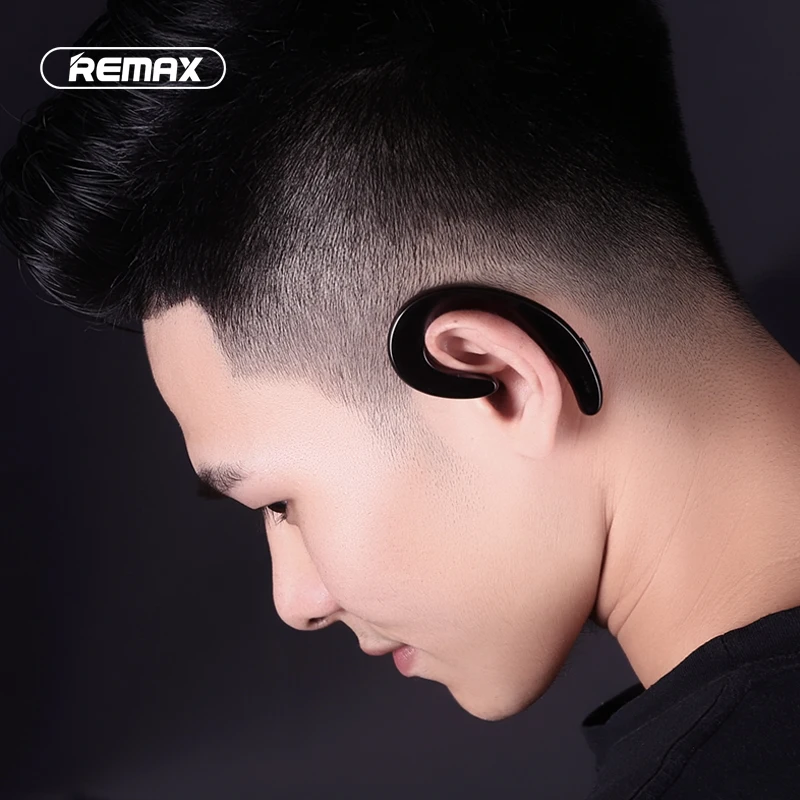 Remax T20 мини Беспроводной Bluetooth наушники Ушные крючки стерео спортивные гарнитуры