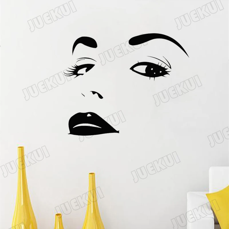 Proud Pretty Girl Wallpaper Art Decoration Removable Wall Stickers for Living Room Beauty Salon Home Decor Vinyl Poster TA662 | Дом и сад