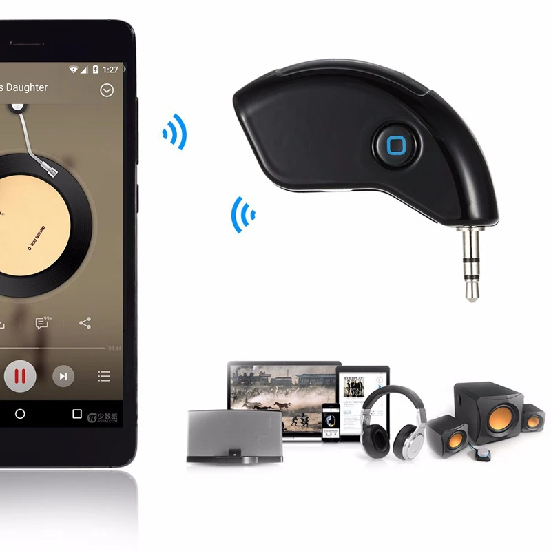 Беспроводной Bluetooth 4 2 + EDR Handsfree 3 5 мм Aux стерео усилитель музыкальный приемник