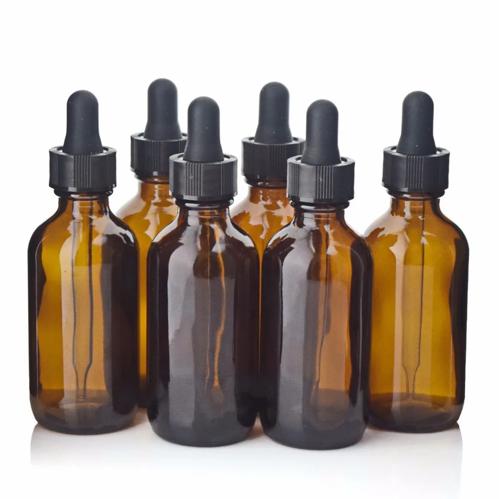 Флакон с пипеткой янтарно коричневого цвета 6 шт. 60 мл|empty bottle|bottle emptyempty glass bottle |