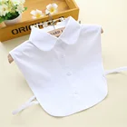 Женская рубашка со съемными лацканами, белая однотонная блузка с имитацией воротника, аксессуары для одежды, весна 2019