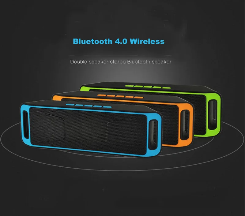 Ubit портативный беспроводной динамик Bluetooth 4 0 стерео сабвуфер TF USB fm радио