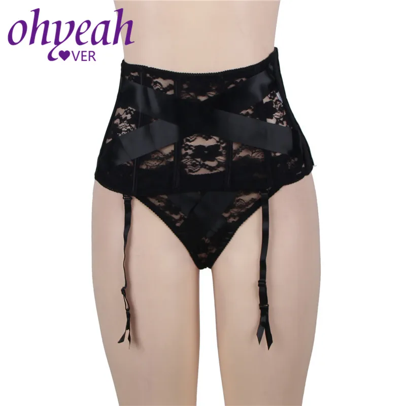 Ohyeahlover Ligas сексуальный Mujer с высокой талией подвязка пояс плюс размер 3XL 5XL
