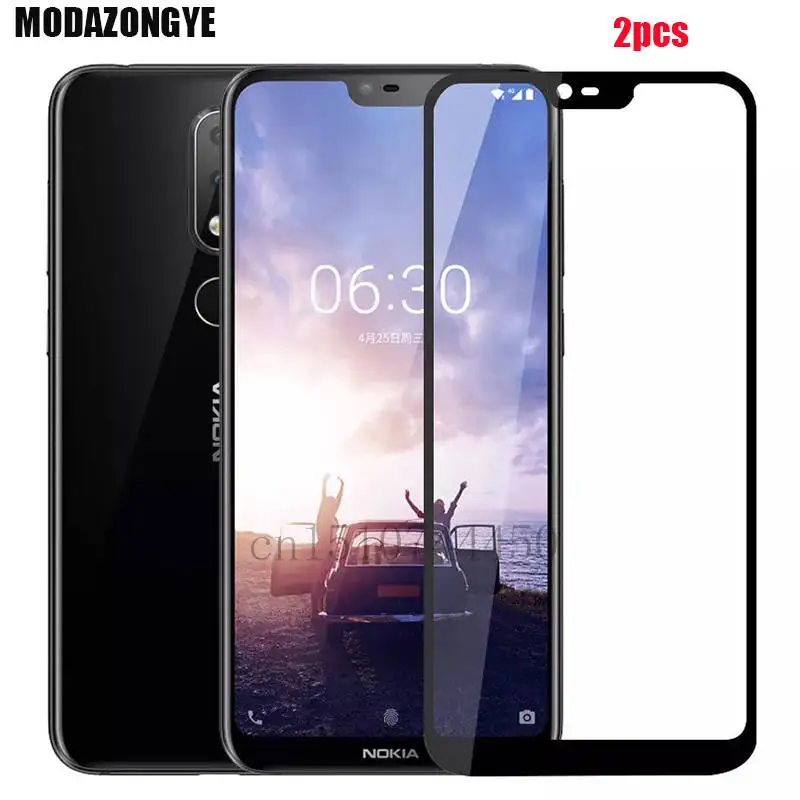 

2pcs Tempered Glass For Nokia X6 2018 Screen Protector Nokia X6 2018 Tempered Glass For NokiaX6 2018 TA-1099 Protective Film