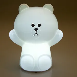 FENGLAIYI милый мультяшный крутой библиотечный медведь красочный светодиодный ночник украшение для спальни прикроватная лампа детские праздничные подарки