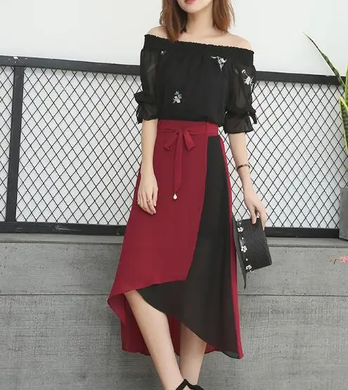 Женский костюм для поездок рубашка с длинным рукавом и воротником-шарфом со