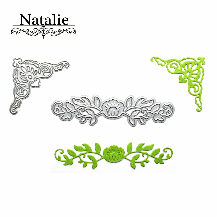 

Lace Vine Rattan Edge Metal Cutting Dies Stencils DIY Scrapbooking Album Decorative Embossing Paper Cards Die Cutting Template