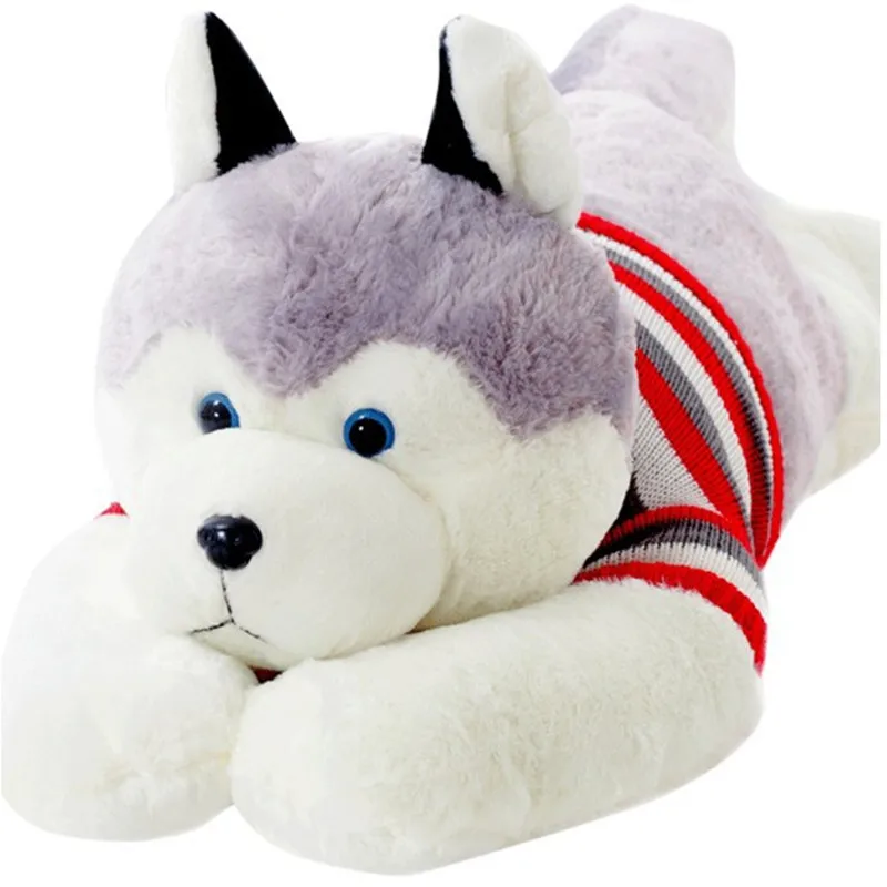 

new On sale 120cm Large Husky plush toy dog,Children and girls birthday gift the whole network lowest price doll Christmas gift