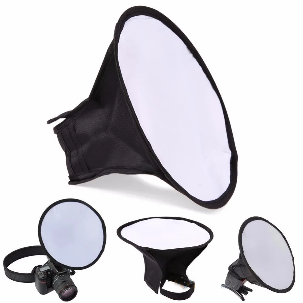 20 см круглый софтбокс рассеиватель вспышки Speedlight мини-софтбокс для Светодиодная лампа для видеосъемки YONGNUO YN968 YN685 YN568 YN565 YN560 YN600 YN500 YN510 YN660 686