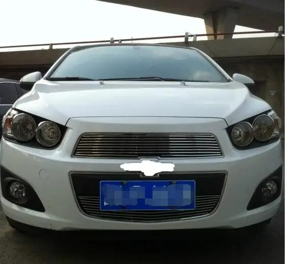 Заготовка решетка гриль Вставки для 2011 2013 Chevy Sonic AVEO 2 шт.|grille insert|aveo grillinsert |