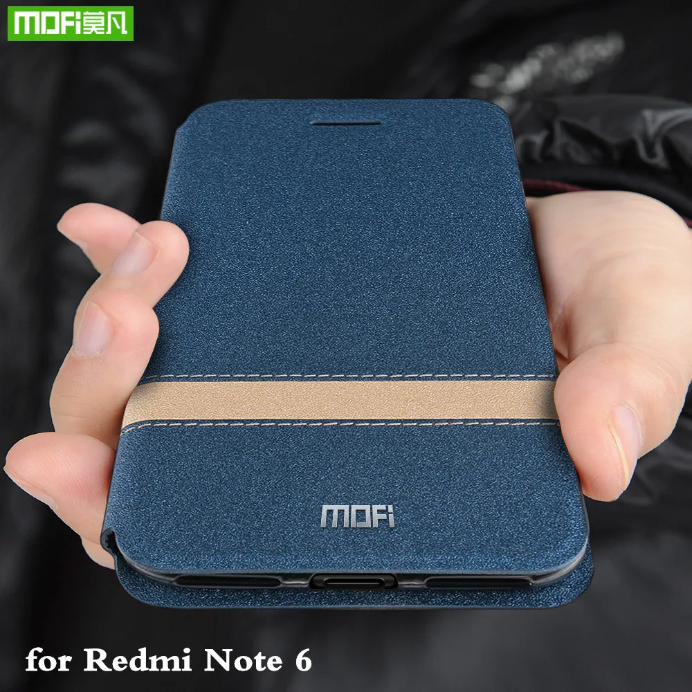 Чехол-книжка MOFi для Xiaomi Redmi Note 6 Pro чехол Note6 из ТПУ Xiomi Mi Global силиконовый
