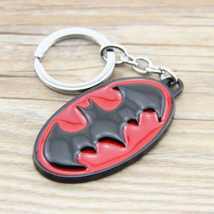 Классические брелки с логотипом Бэтмена из сплава цинка Подвесные Брелки